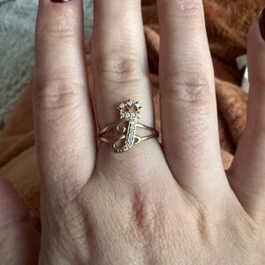 10kt ‘J’ Initial Ring